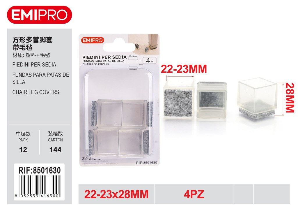 Piedini per sedia 22-23mm 4Pz