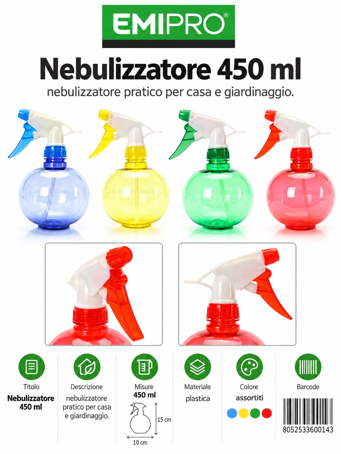 SPRUZZATORE 450ML