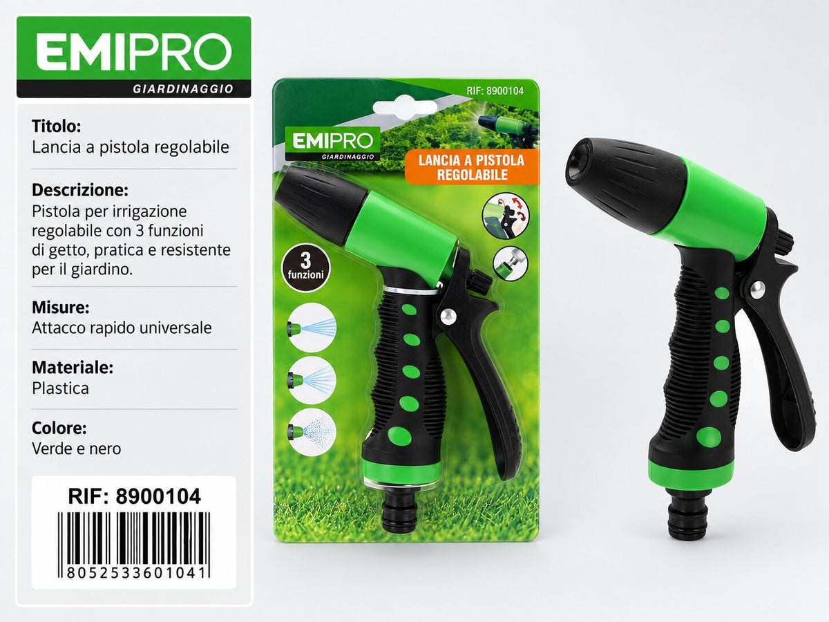 LANCIA A PISTOLA REGOLABILE