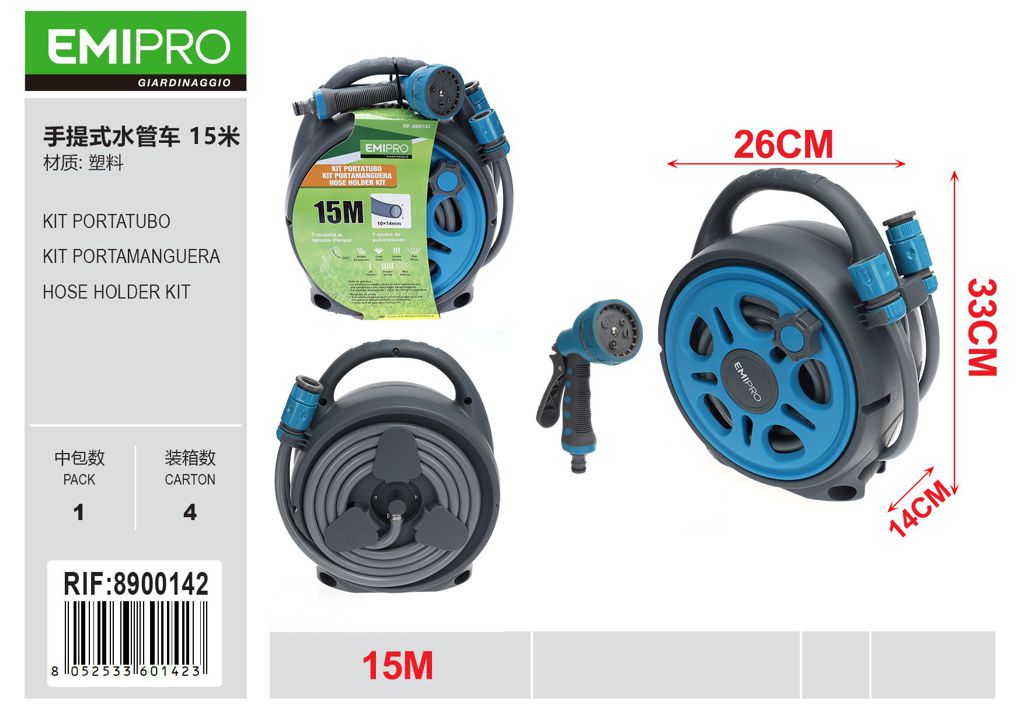 KIT PORTATUBO 15M