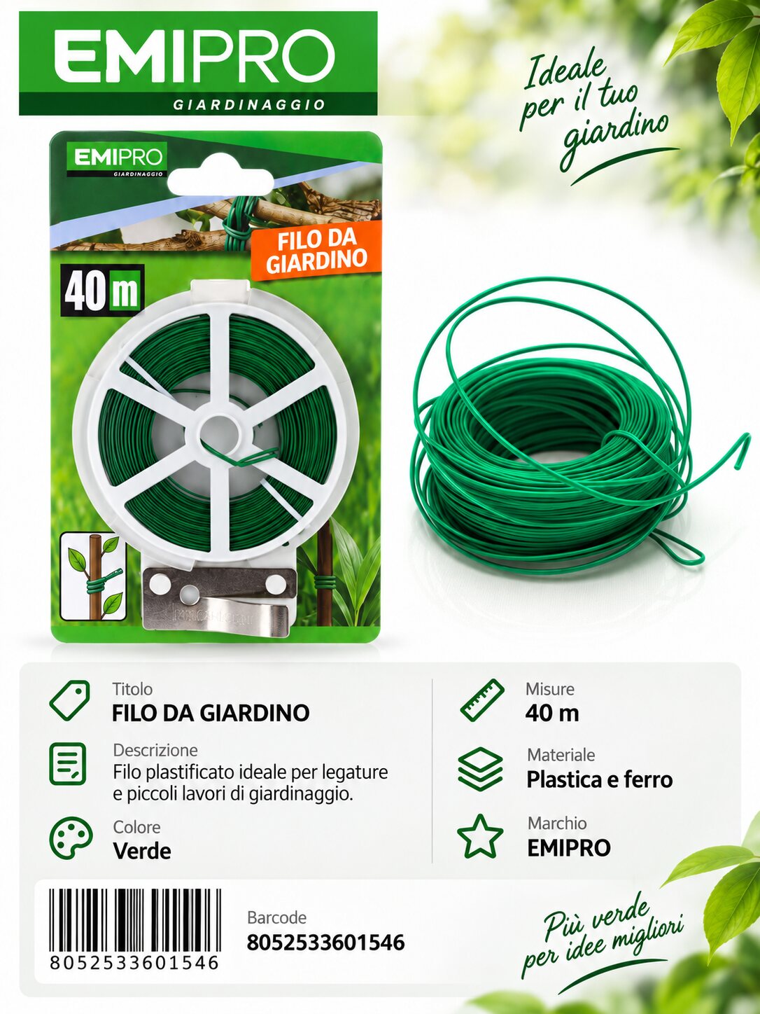 FILO DA GIARDINO 40M