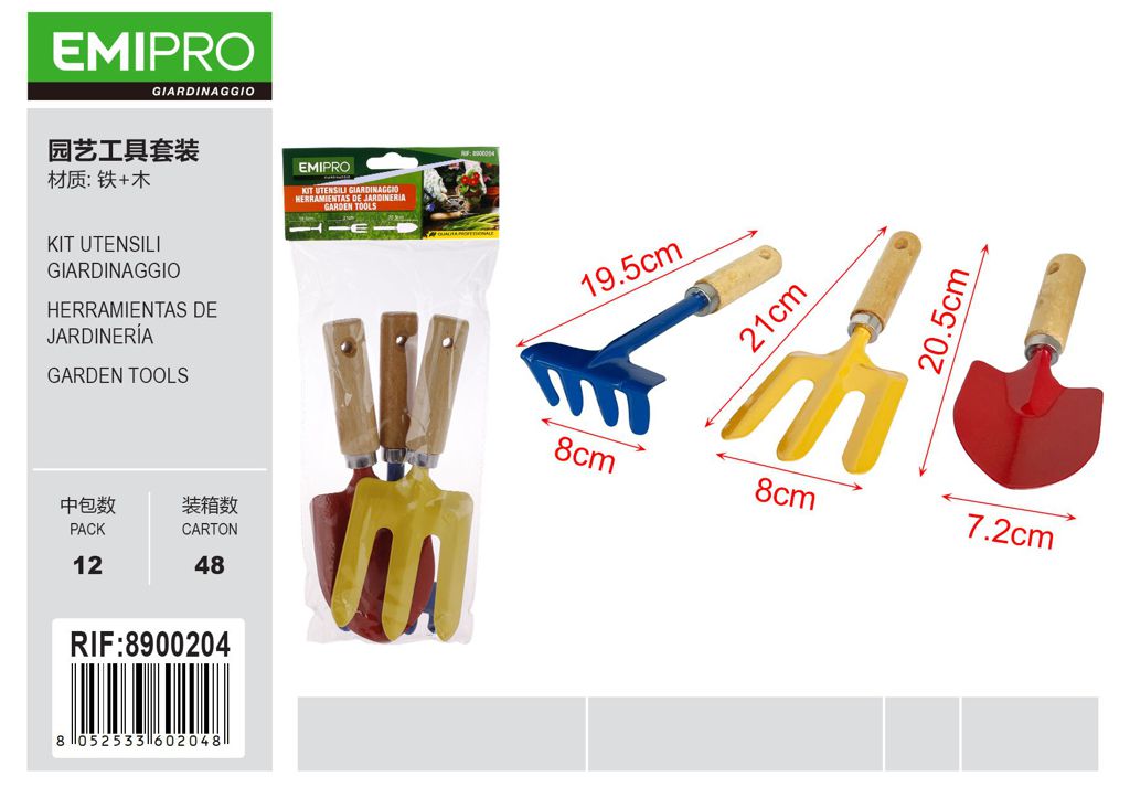KIT UTENSILI GIARDINAGGIO