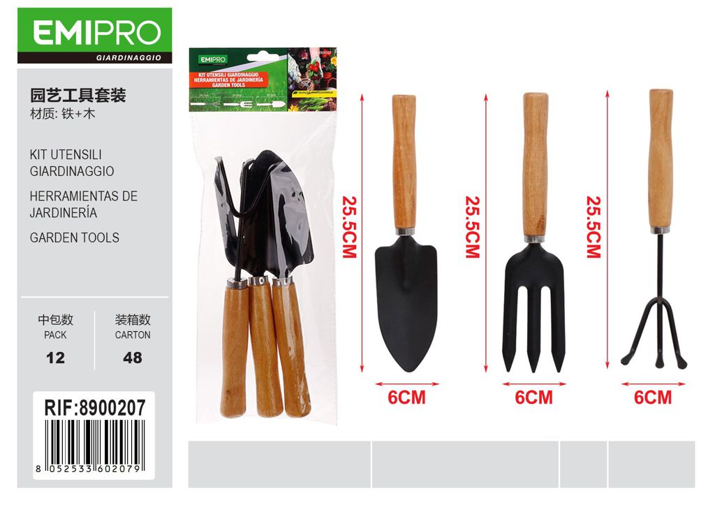 KIT UTENSILI GIARDINAGGIO