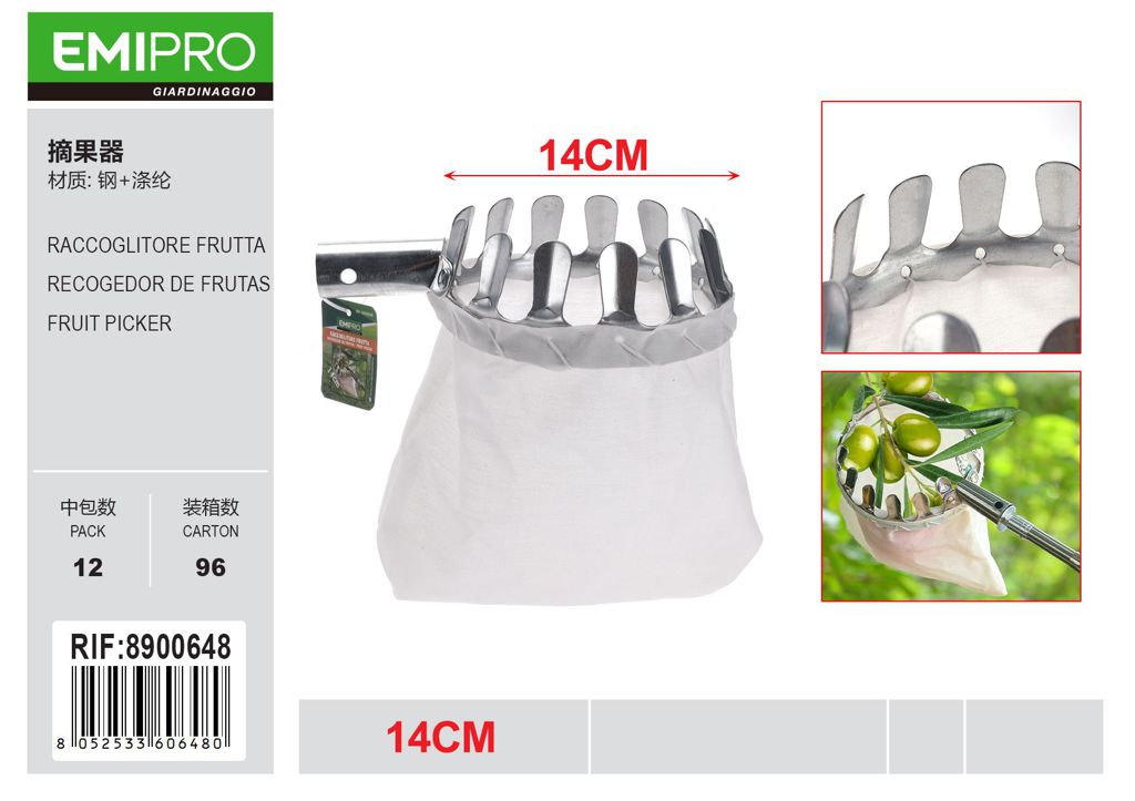 RACCOGLITORE FRUTTA 14CM