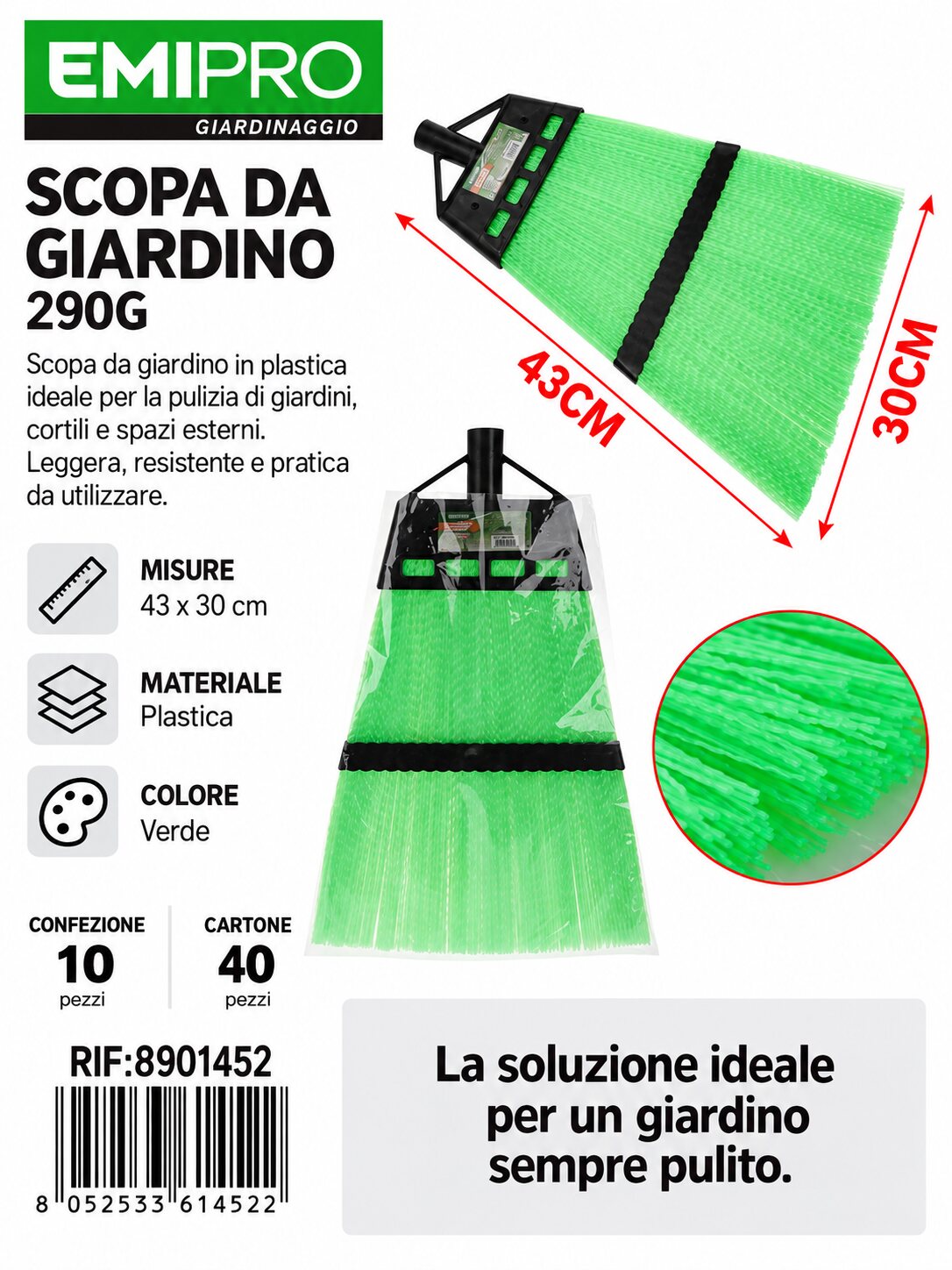 SCOPA DA GIARDINO 290G