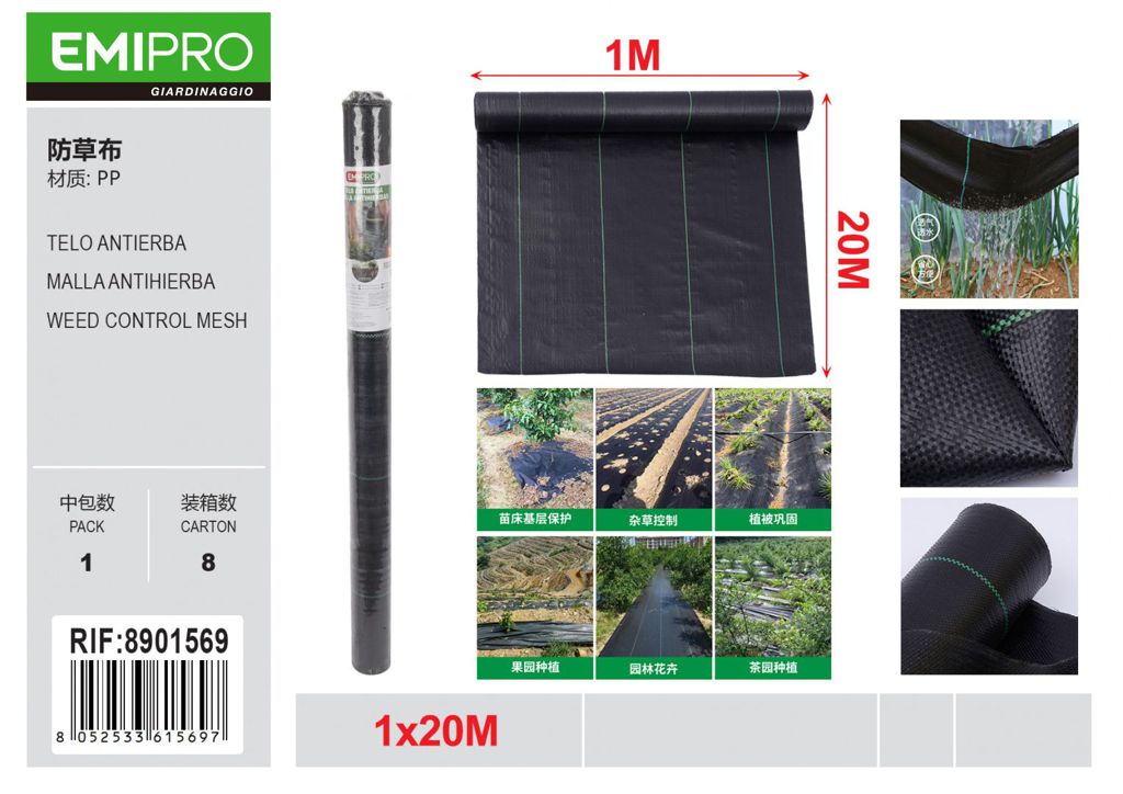 TELO ANTIERBA 1*20M