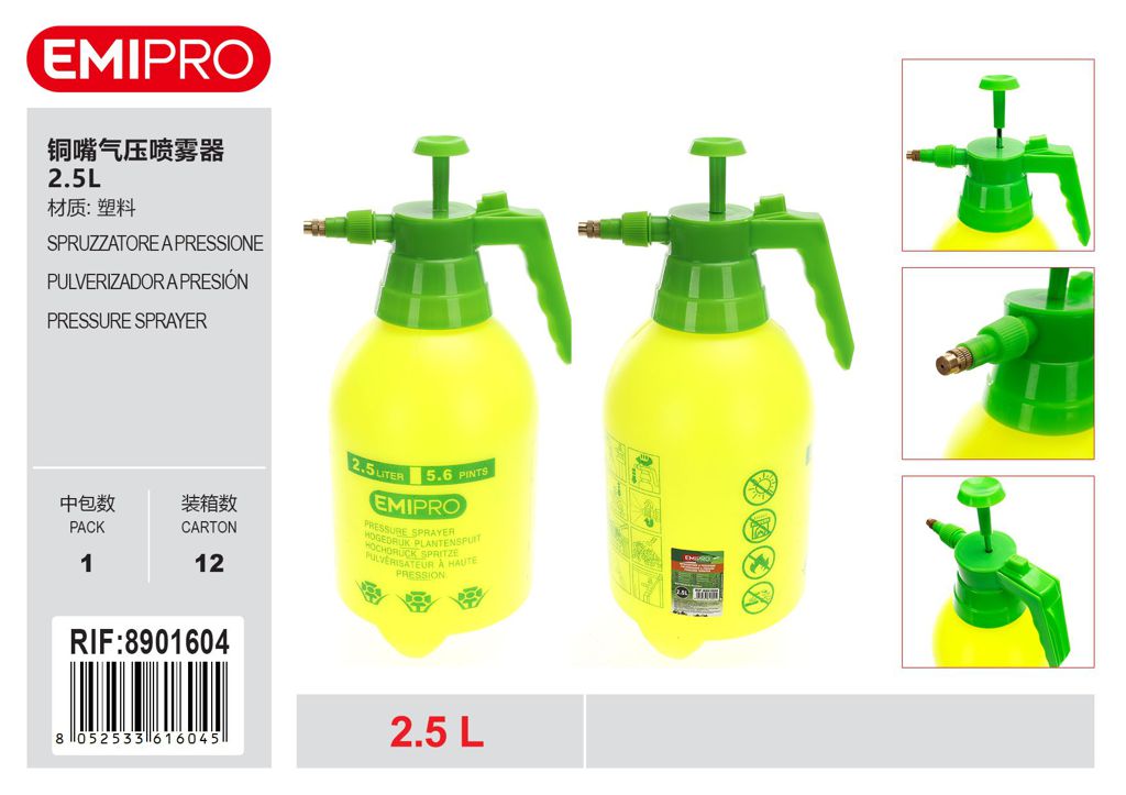 SPRUZZATORE A PRESSIONE 2.5LT