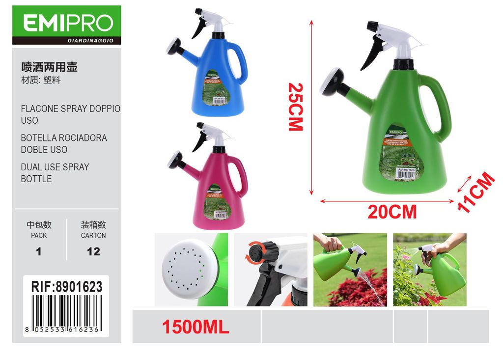 FLACONE SPRAY DOPPIO USO 1500ML