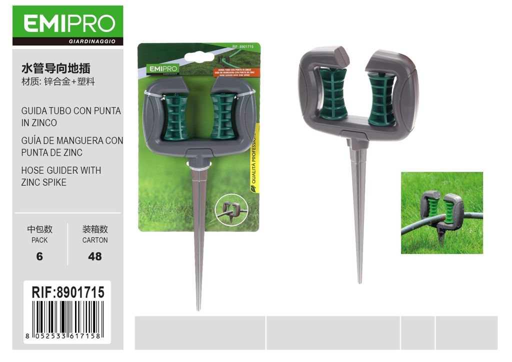 GUIDA TUBO CON PUNTA IN ZINCO