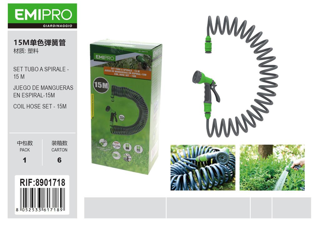 SET TUBO A SPIRALE - 15 M