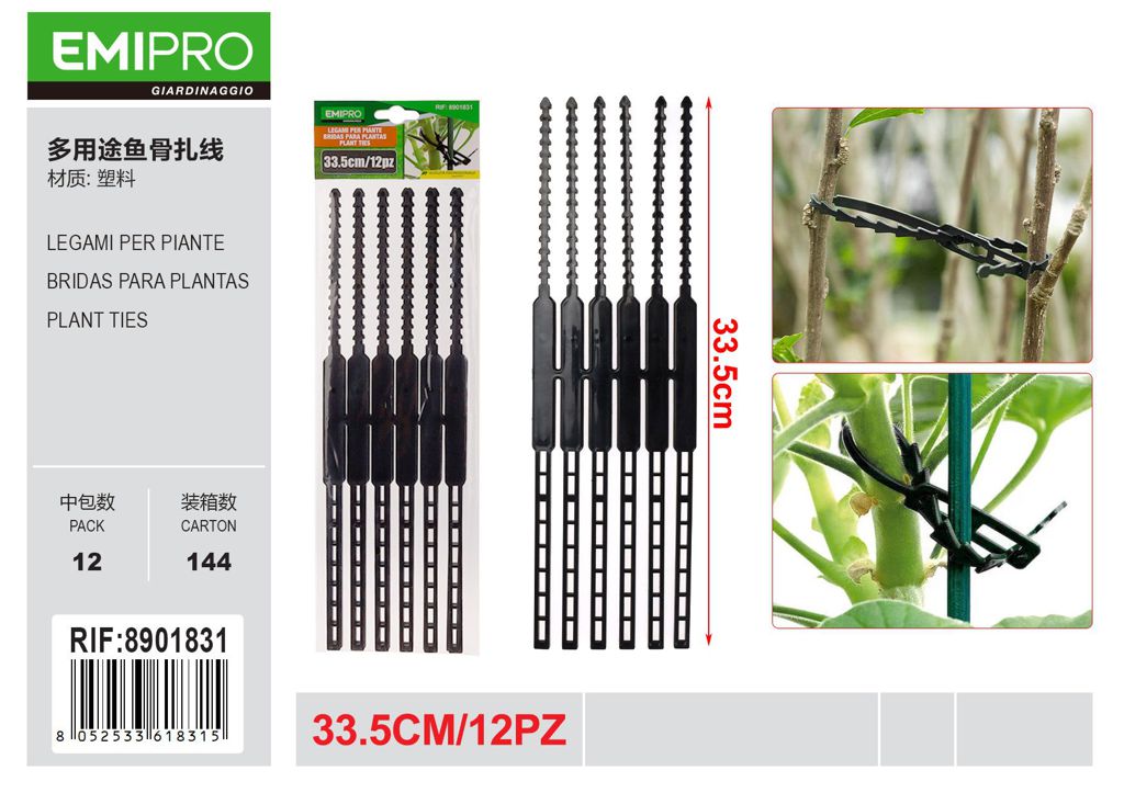 LEGAMI PER PIANTE 33.5CM 10PZ