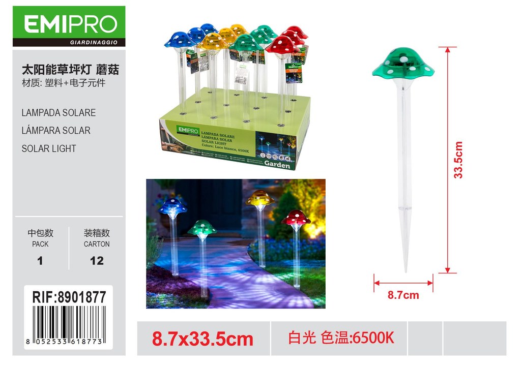 LAMPADA SOLARE 8.7*33.5CM