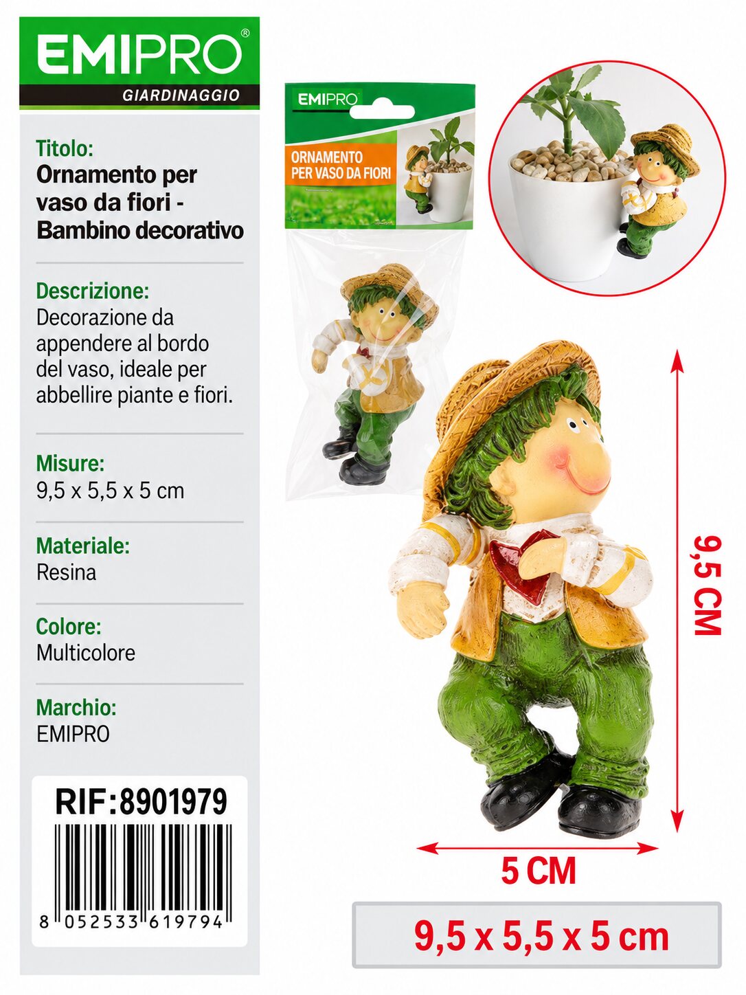 ORNAMENTO PER VASO DA FIORI