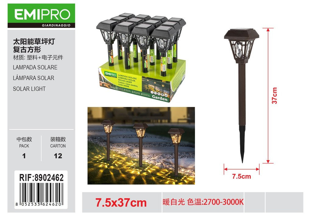 LAMPADA SOLARE 7.5*37CM