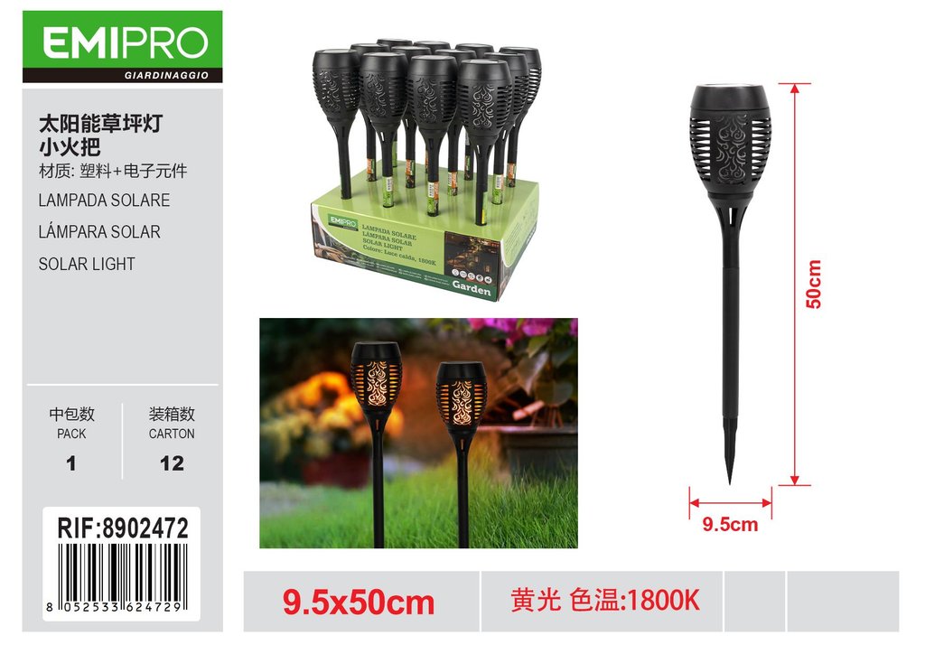 LAMPADA SOLARE 9.5*50CM