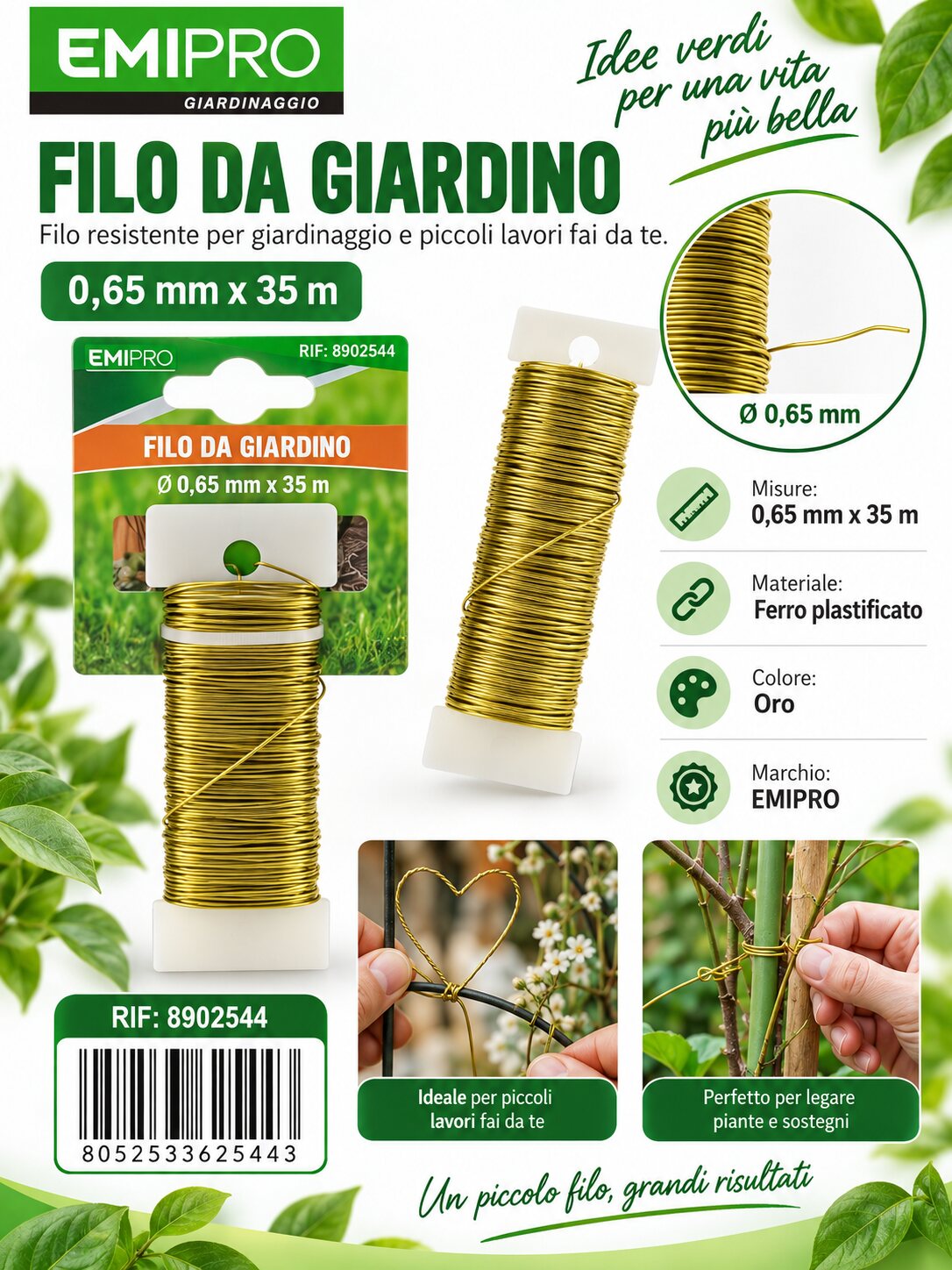 FILO DA GIARDINO 0.65MM*35M