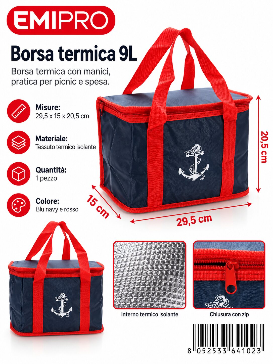 Borsa Frigo 9L 29.5*15*20.5cm
