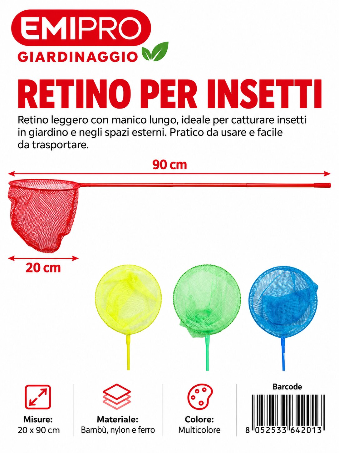 RETINO PER INSETTI 20*90CM