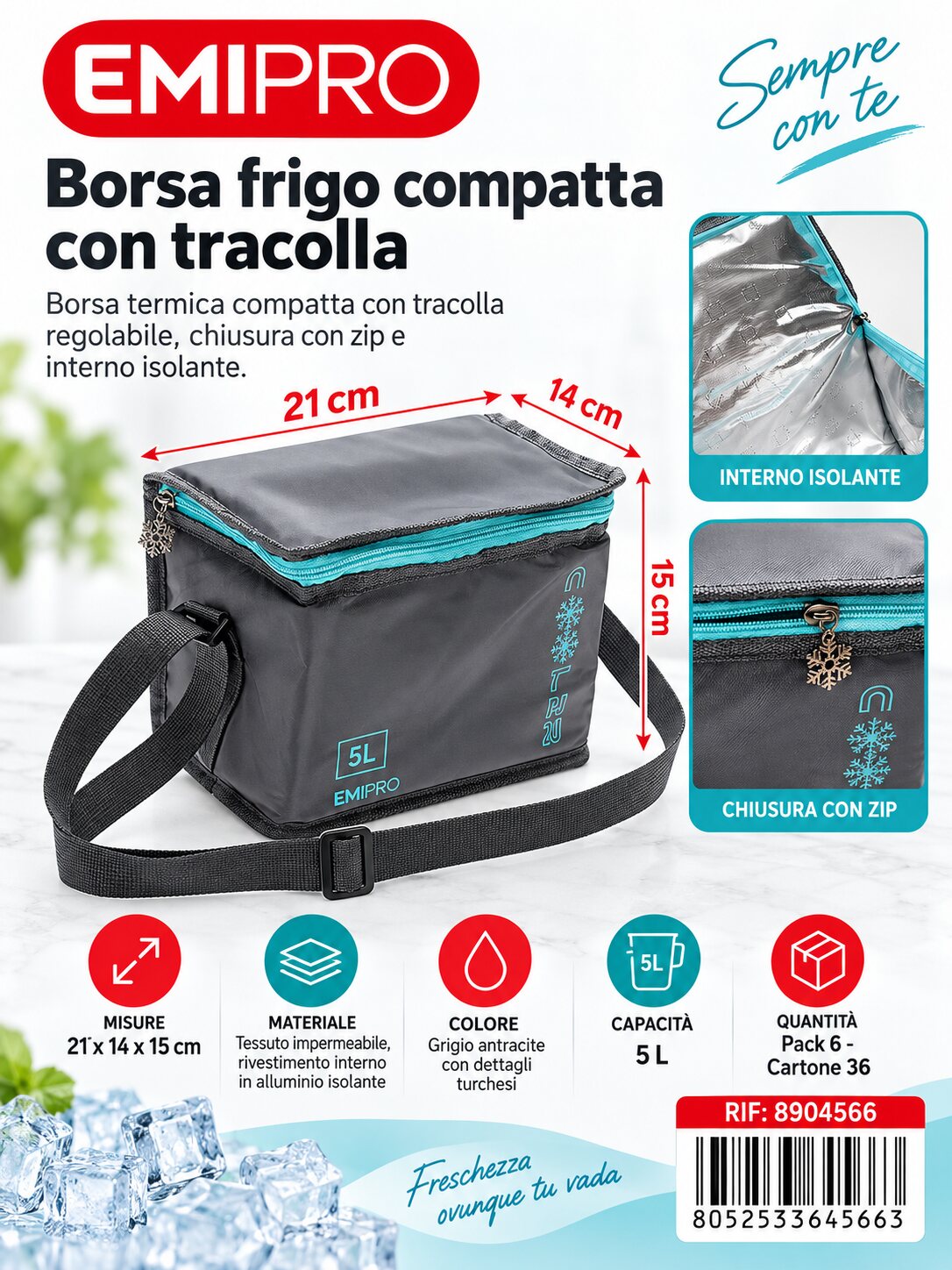 Borsa Frigo 21*14*15cm/5L