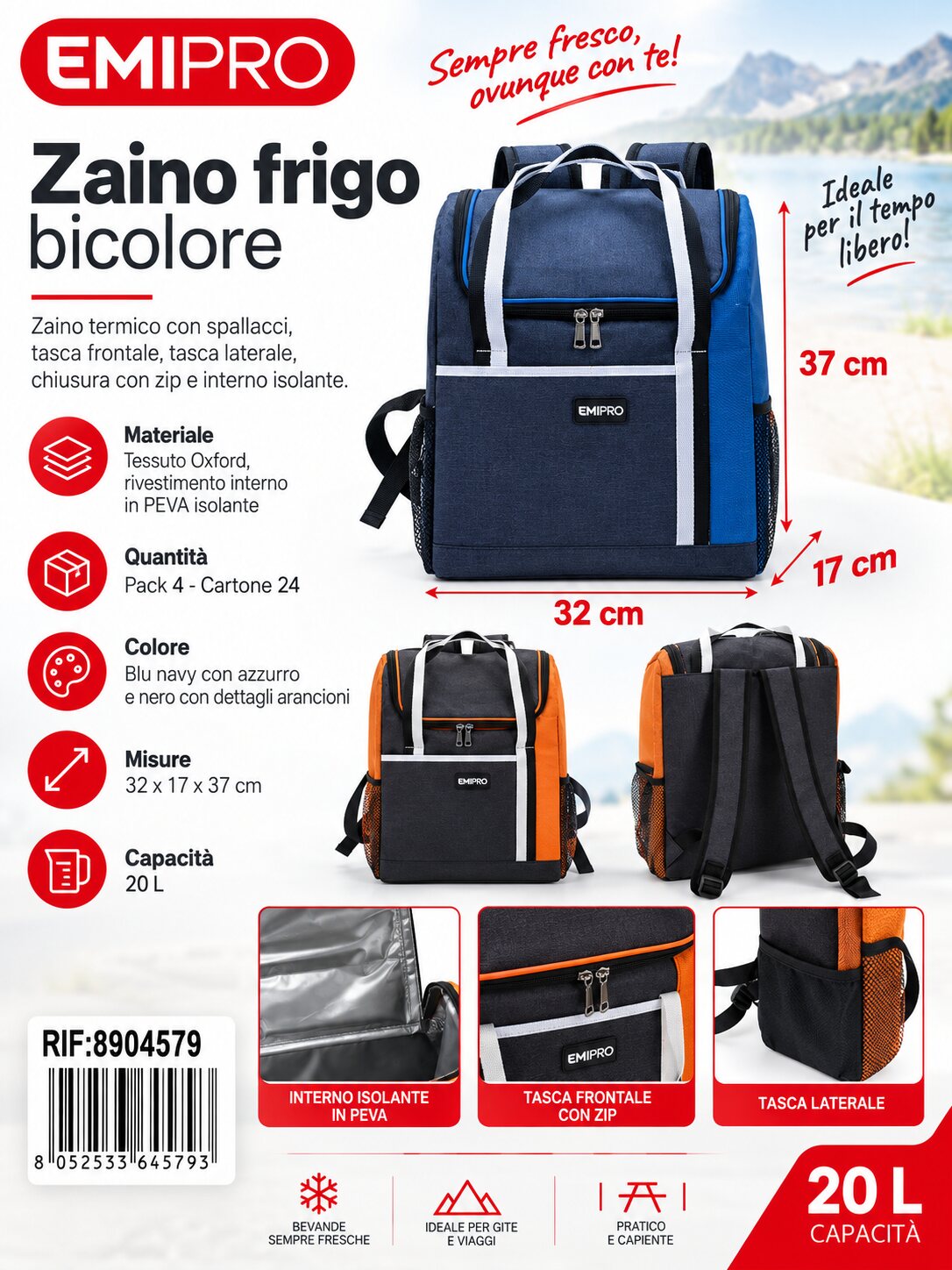 Borsa Frigo 32*17*37cm/20L