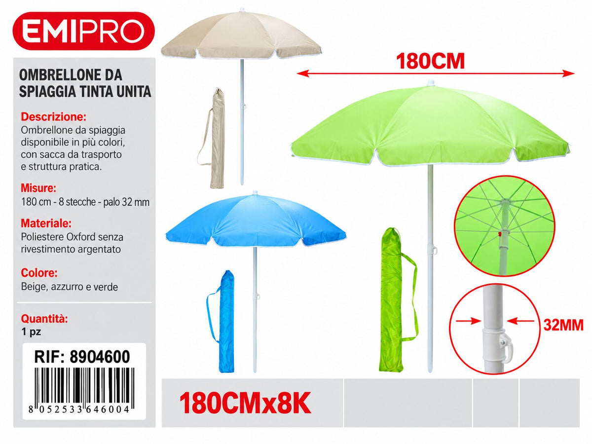 Ombrelloni 180cm*8K 32mm