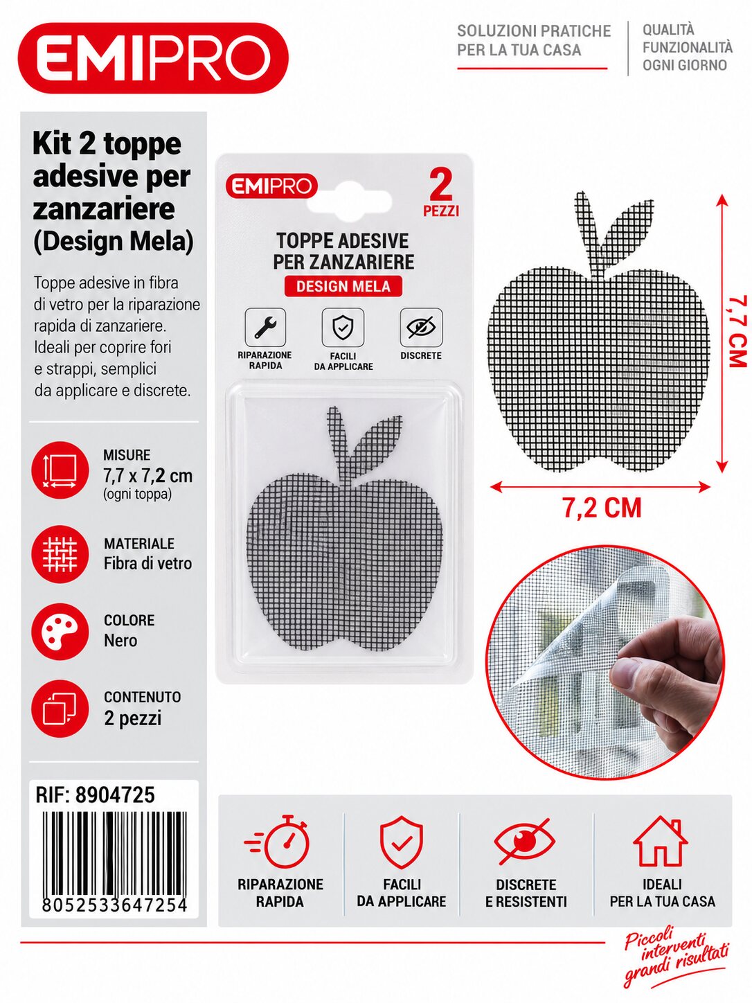 Riparazione Zanzariera 2Pz