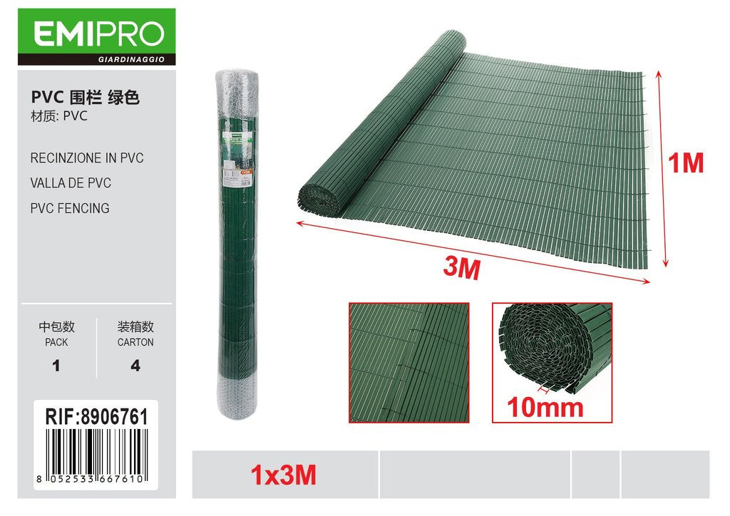 RECINZIONE IN PVC 1*3M