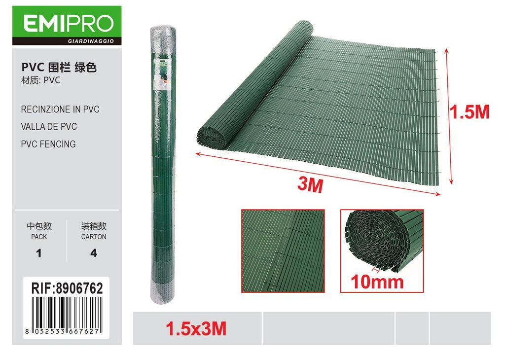 RECINZIONE IN PVC 1.5*3M