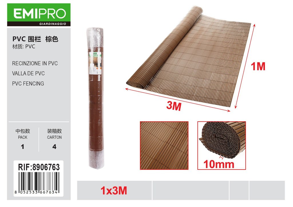 RECINZIONE IN PVC 1*3M