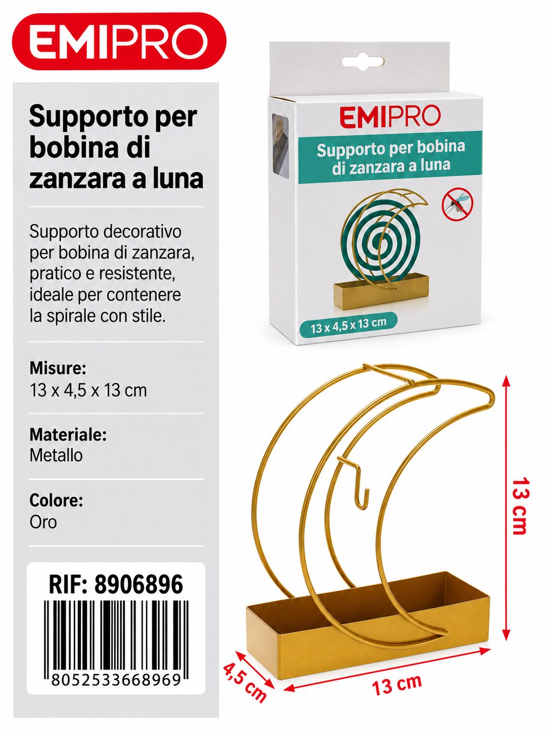 Supporto Per Bobina Di Zanzara 13*4.5*13cm