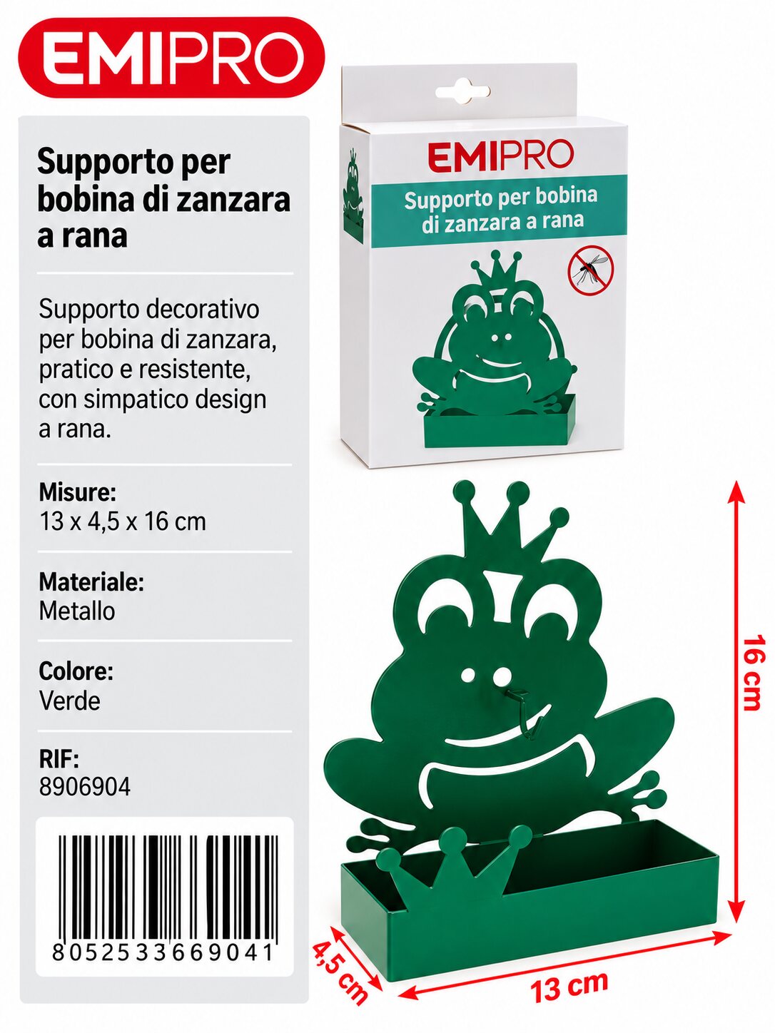 Supporto Per Bobina Di Zanzara 13*4.5*16cm