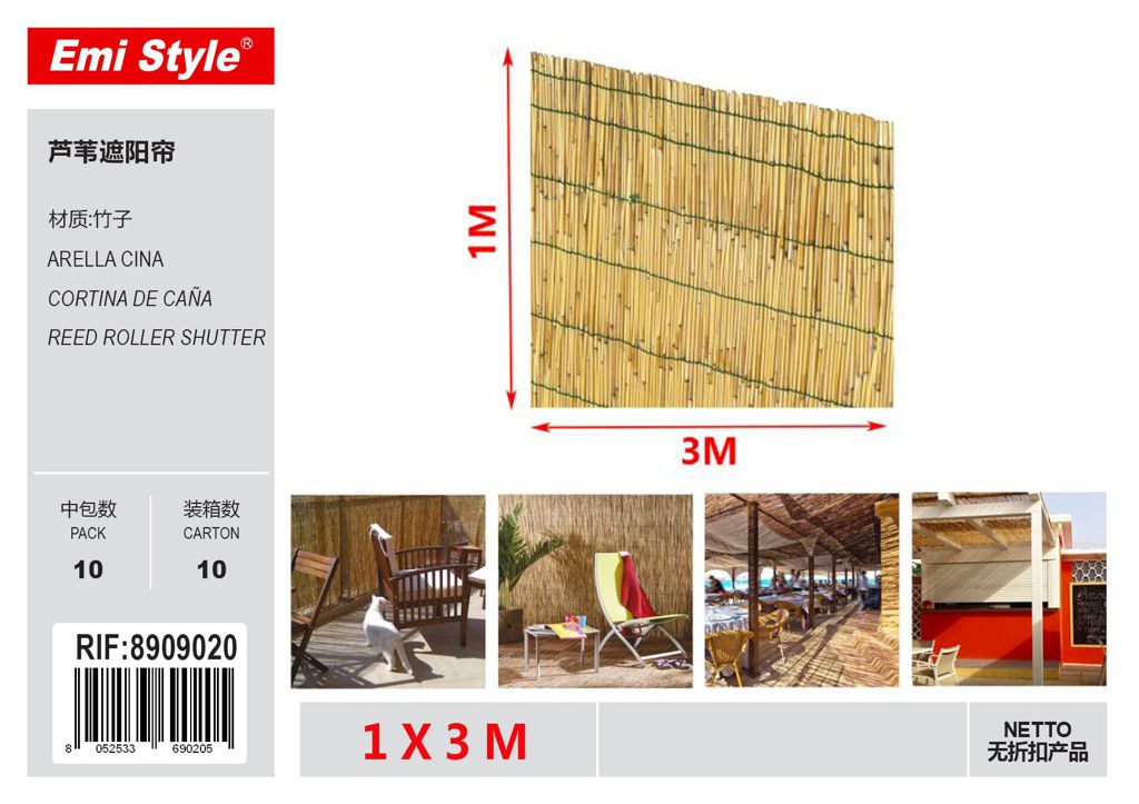 RECINZIONE IN CANNE 1*3M