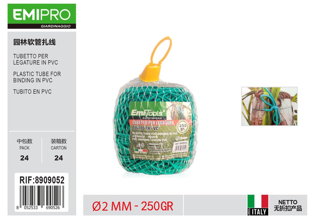 TUBETTO PER LEGATURE IN PVC 2MM 250GR