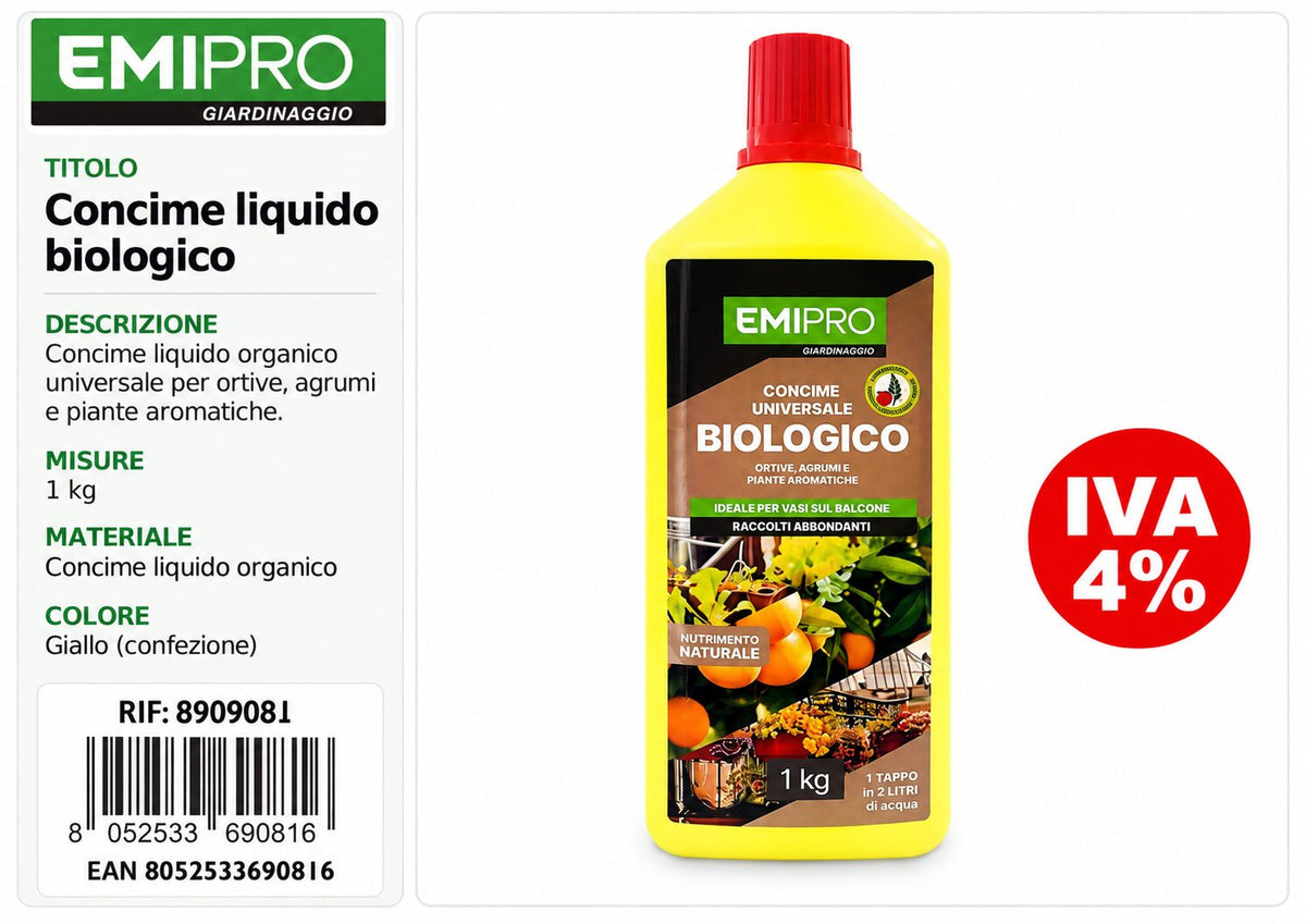 CONCIME LIQUIDO BIOLOGICO 1KG