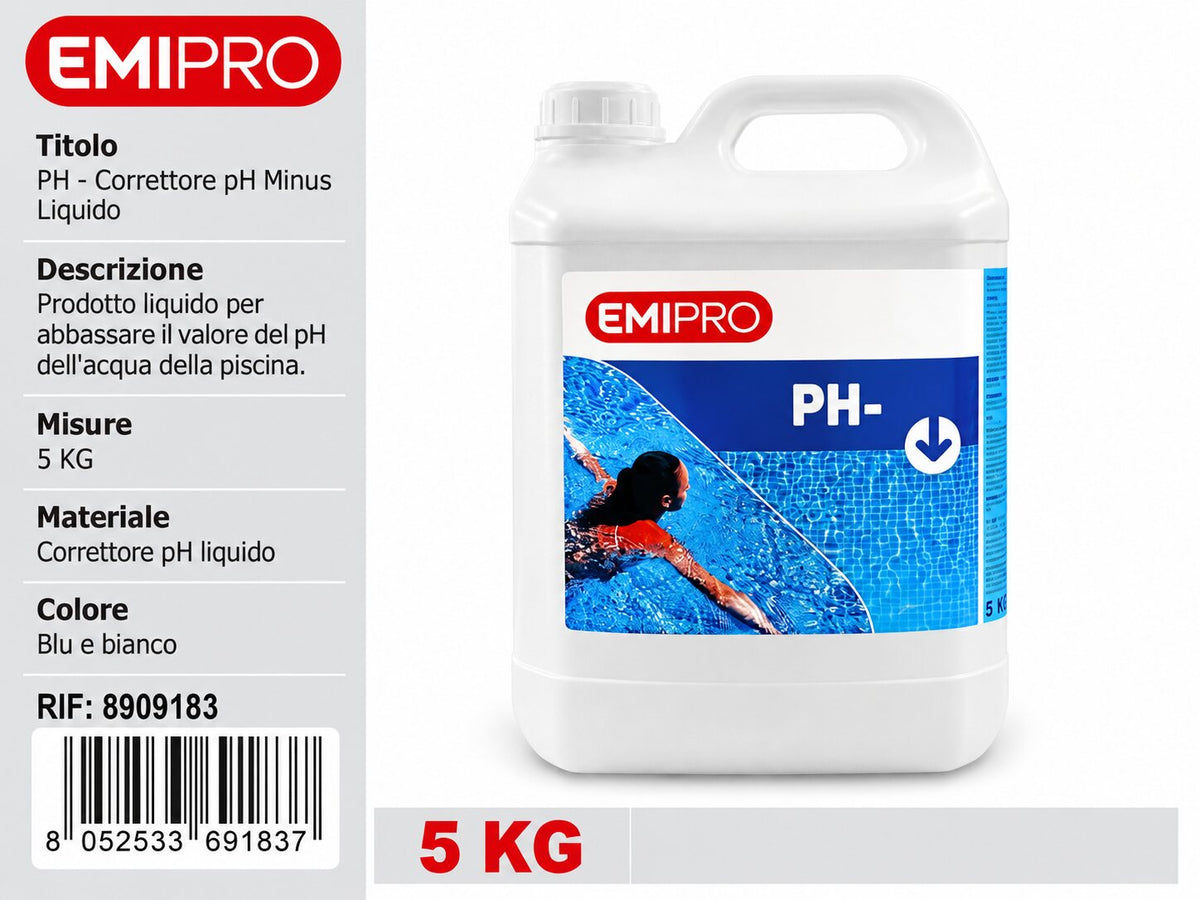 Ph Meno - Correttore Ph Minus 5 kg Liquido