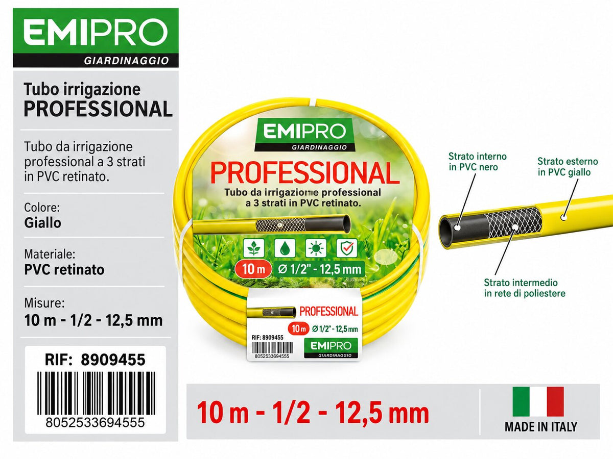 TUBO IRRIGAZIONE PROFESSIONAL 1/2 M.10