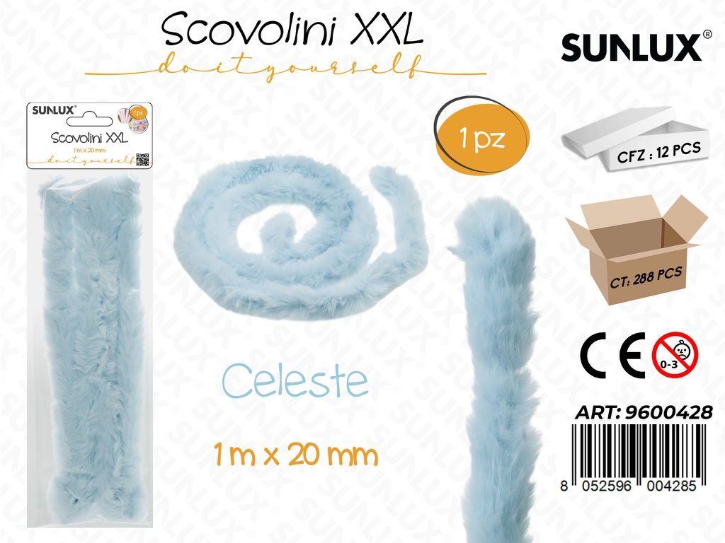 Sunlux Scovolini Xxl Celeste 1MT*20MM