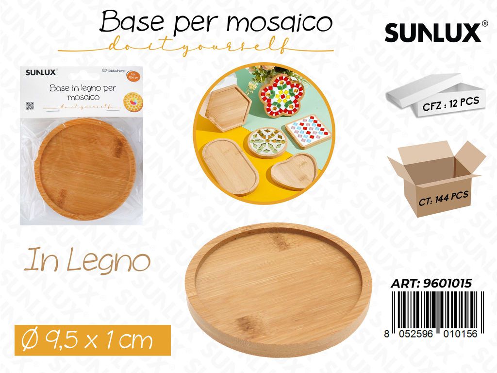 Sunlux Base per Mosaico Legno 9.5*1CM