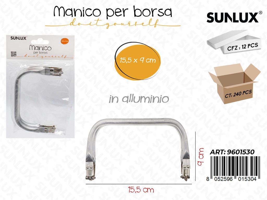 Sunlux Manico per Borsa Allum. 15.5*9CM