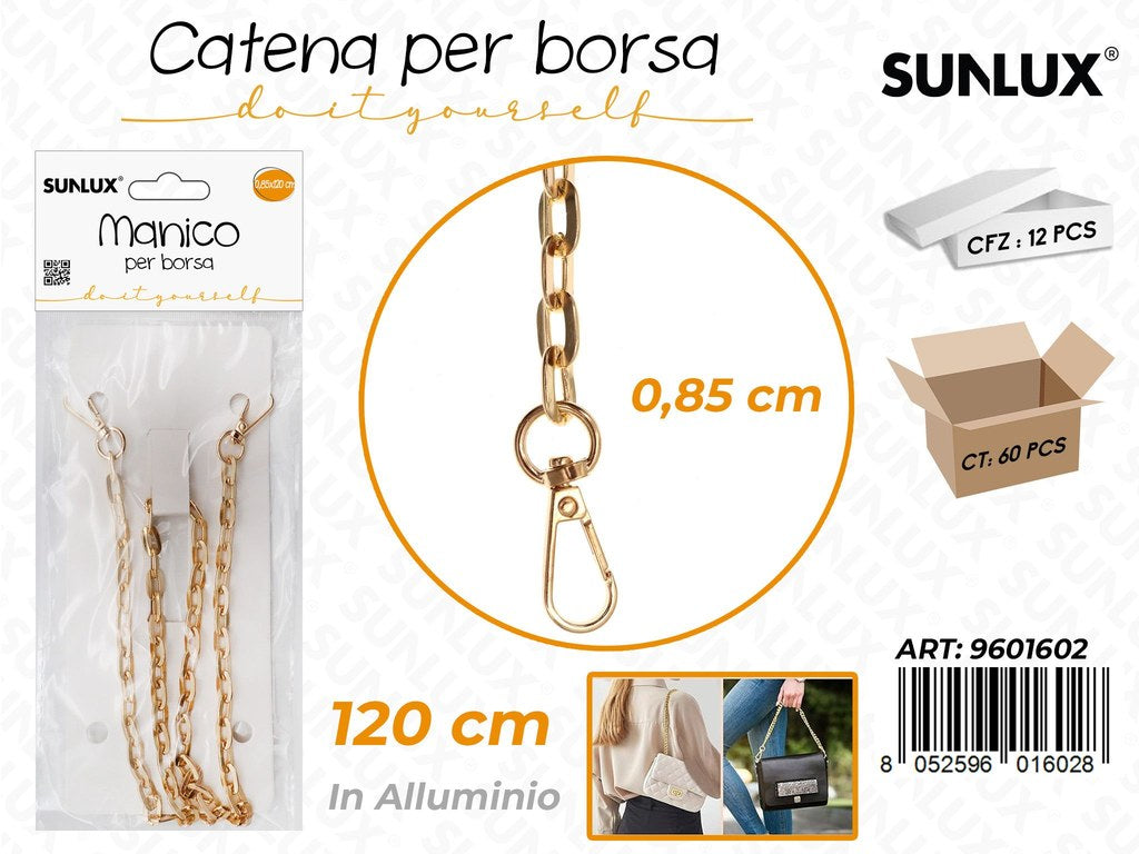 Sunlux Catena per Borsa Allum. Oro 0.85*120CM
