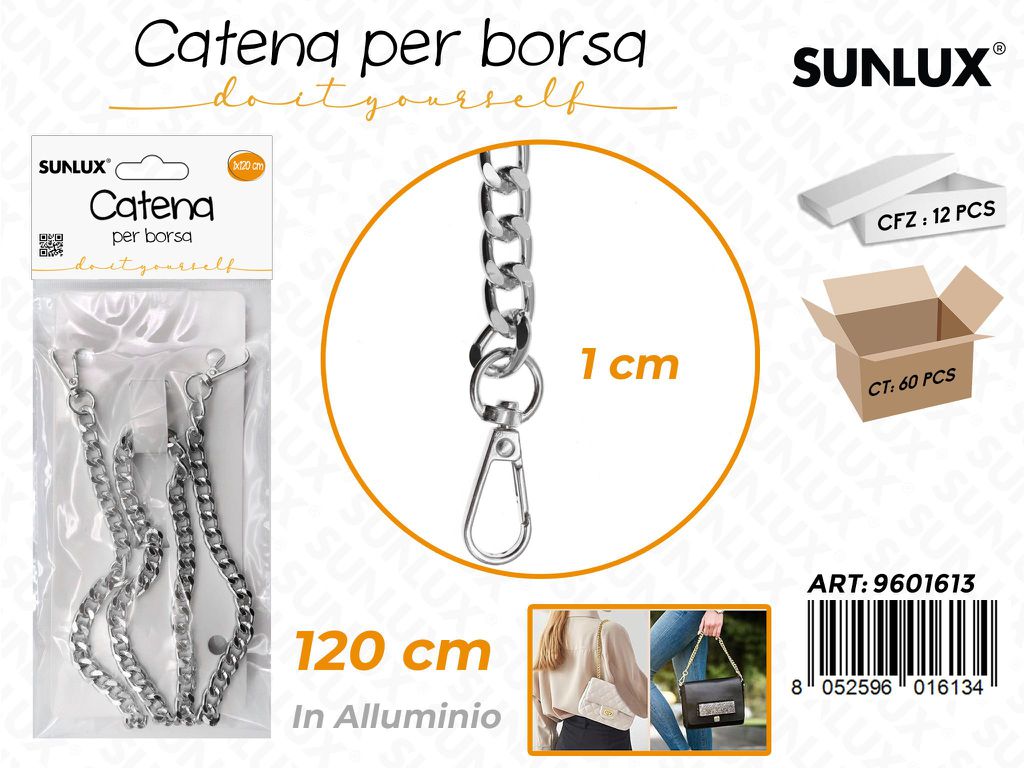 Sunlux Catena per Borsa Allum. Arg. 1*120CM