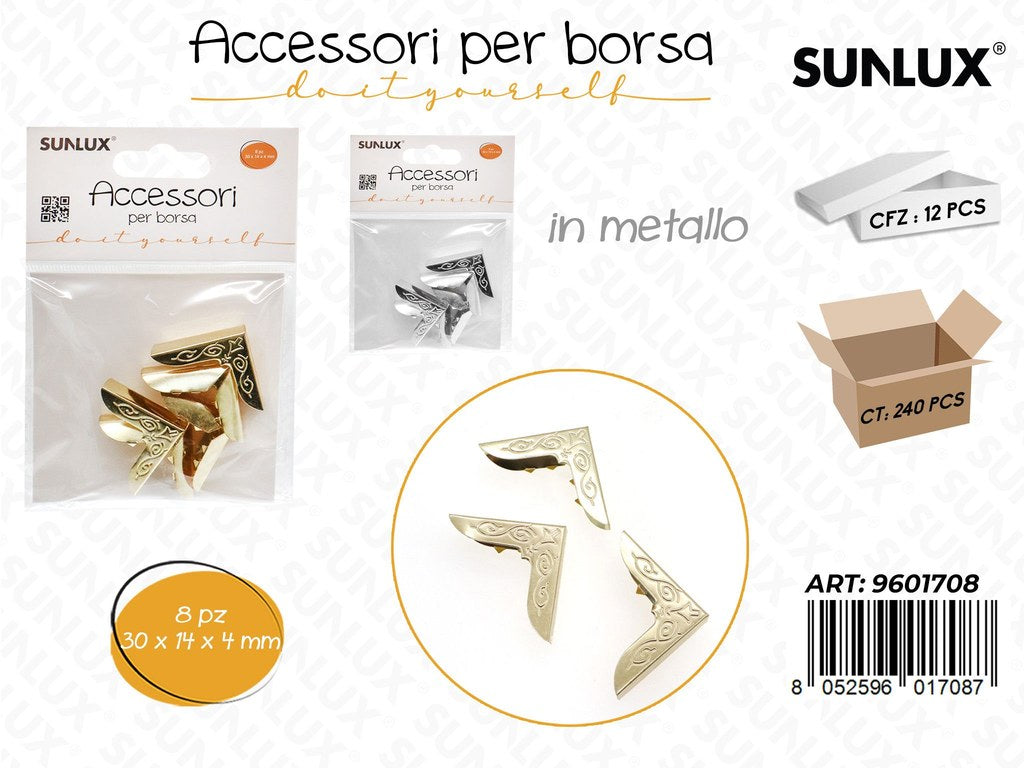 Sunlux Acc. per Borsa Metallo Ass. 8PCS 30*14*4CM