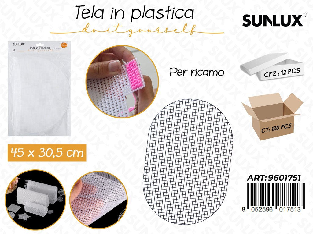 Sunlux Tela in Plast. per Ricamo 45*30.5CM