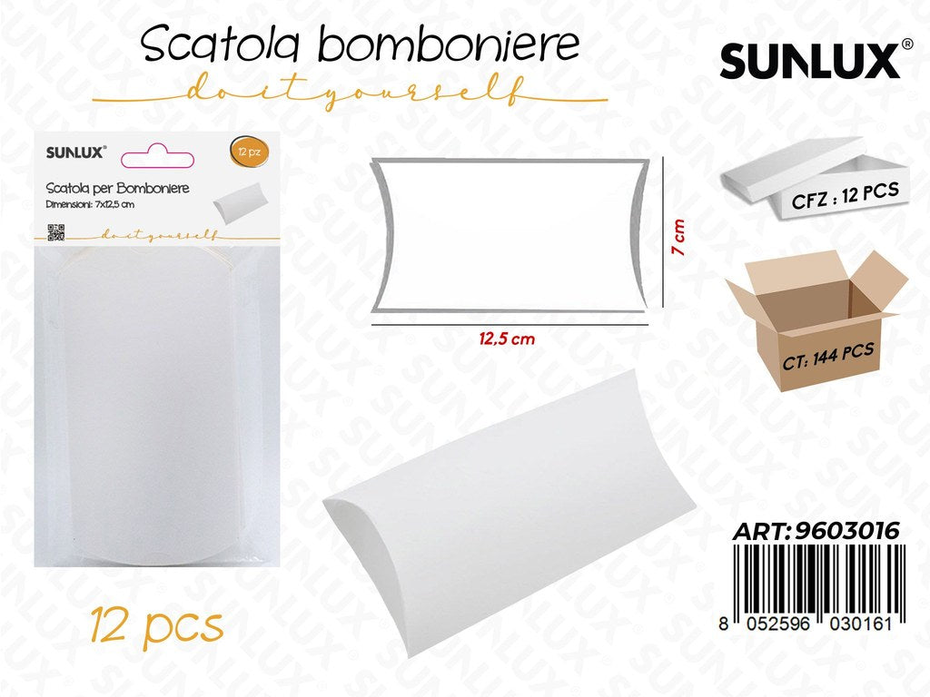 Sunlux Scatola Bomb. in Carta 12PCS 12.5*7CM