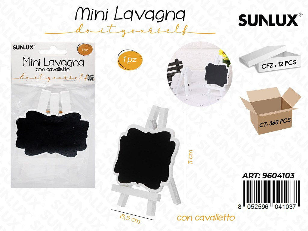Sunlux Mini Lavagna c/ Cavalletto 8.5*11CM