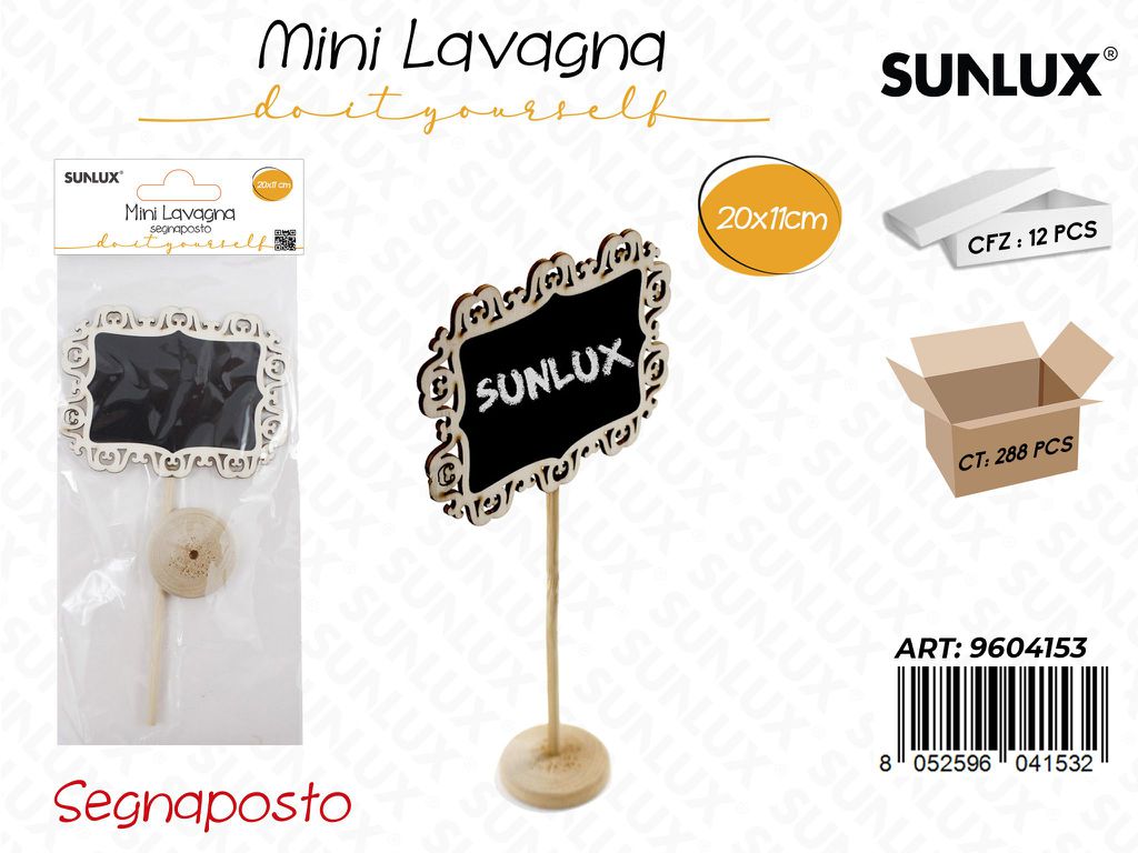 Sunlux Mini Lavagna Segnaposto 20*11CM