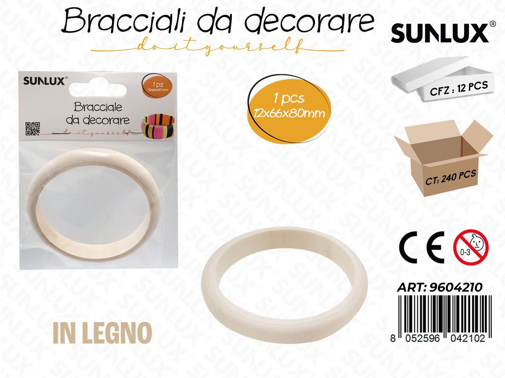 Sunlux Bracciale da Decorare 12*66*80MM