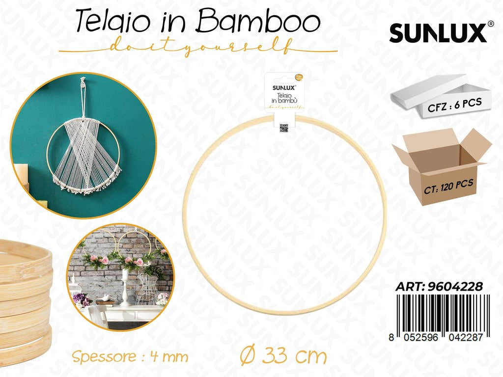 Sunlux Telaio in Bamboo D.33CM*4MM