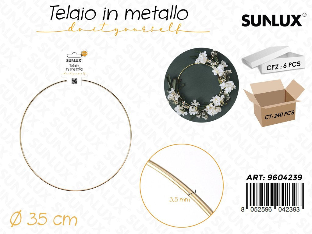 Sunlux Telaio in Metallo D.35CM*3.5MM