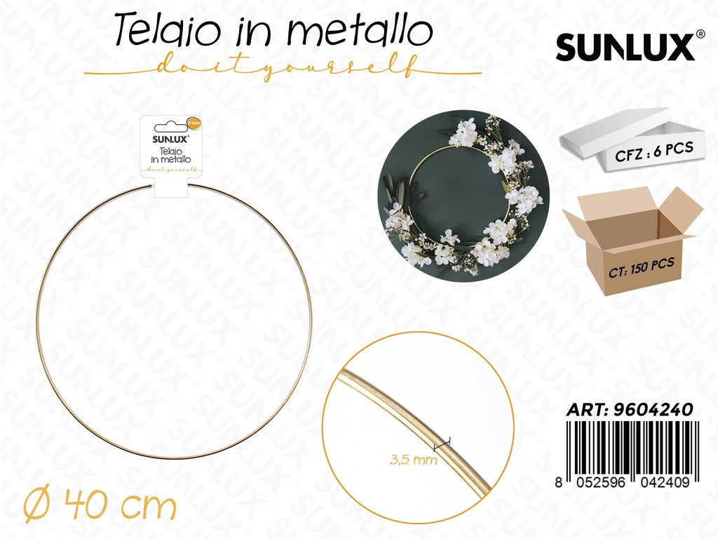 Sunlux Telaio in Metallo D.40CM*3.5MM